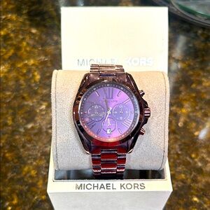 Michael Kors Purple Chronograph Watch